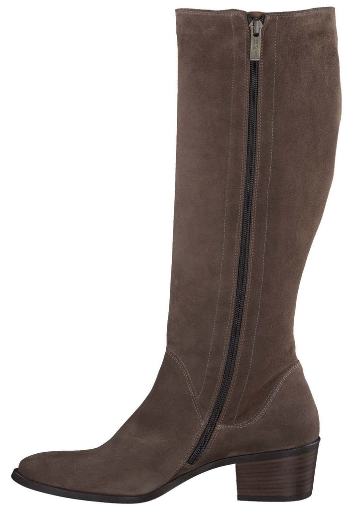 Paul Green Stiefel Veloursleder Braun/Grau - surf4shoes