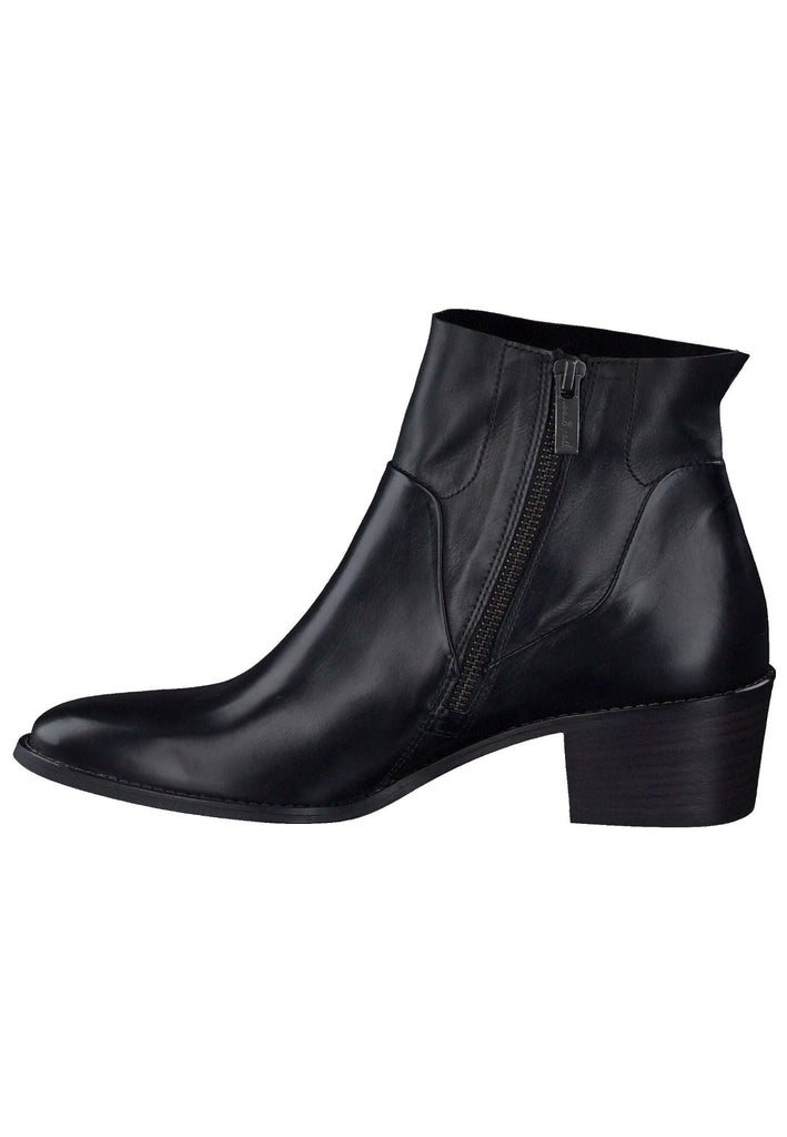 Paul Green Stiefelette Glattleder Schwarz - surf4shoes