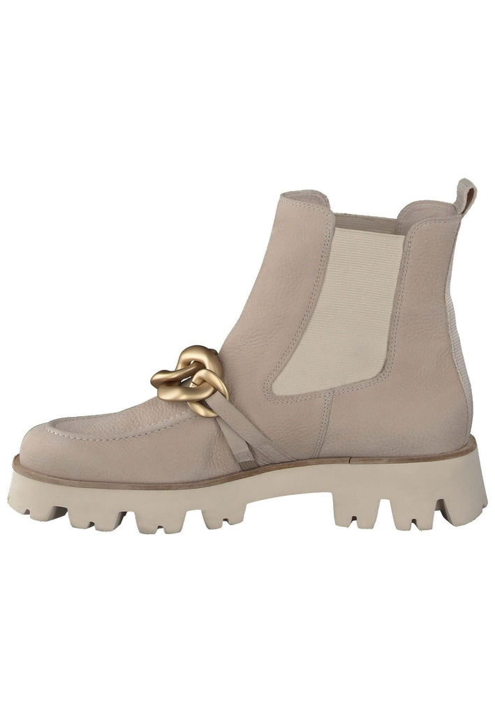 Paul Green Stiefelette Nubukleder Beige - surf4shoes