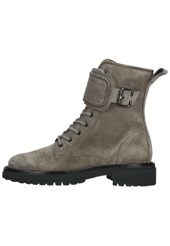 Paul Green Stiefelette Veloursleder Grau - surf4shoes