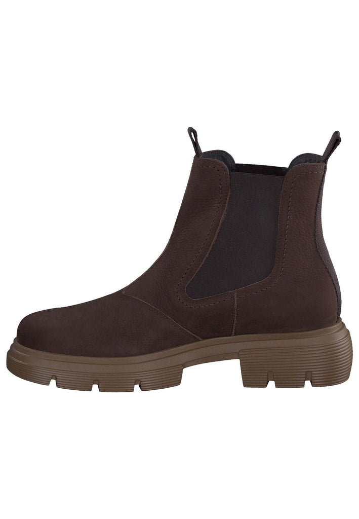 Paul Green Stiefelette Nubukleder/Textil Braun - surf4shoes