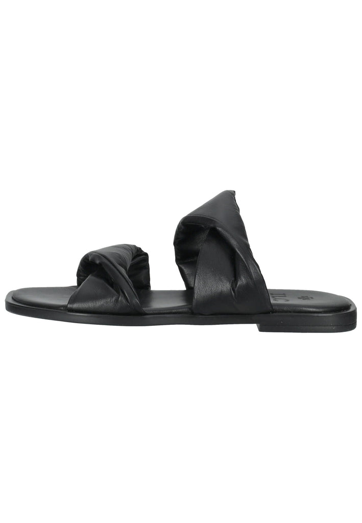 ILC Pantoletten Leder Schwarz - surf4shoes