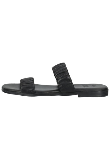 ILC Pantoletten Leder Schwarz - surf4shoes