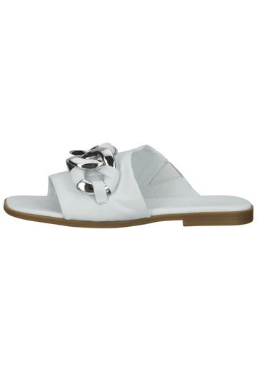 ILC Pantoletten Leder Weiß - surf4shoes
