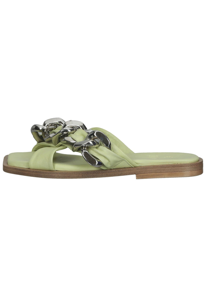 ILC Pantoletten Leder Hellgrün - surf4shoes