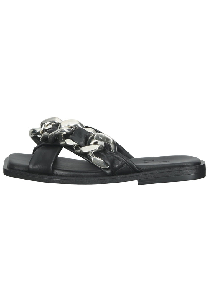ILC Pantoletten Leder Schwarz - surf4shoes