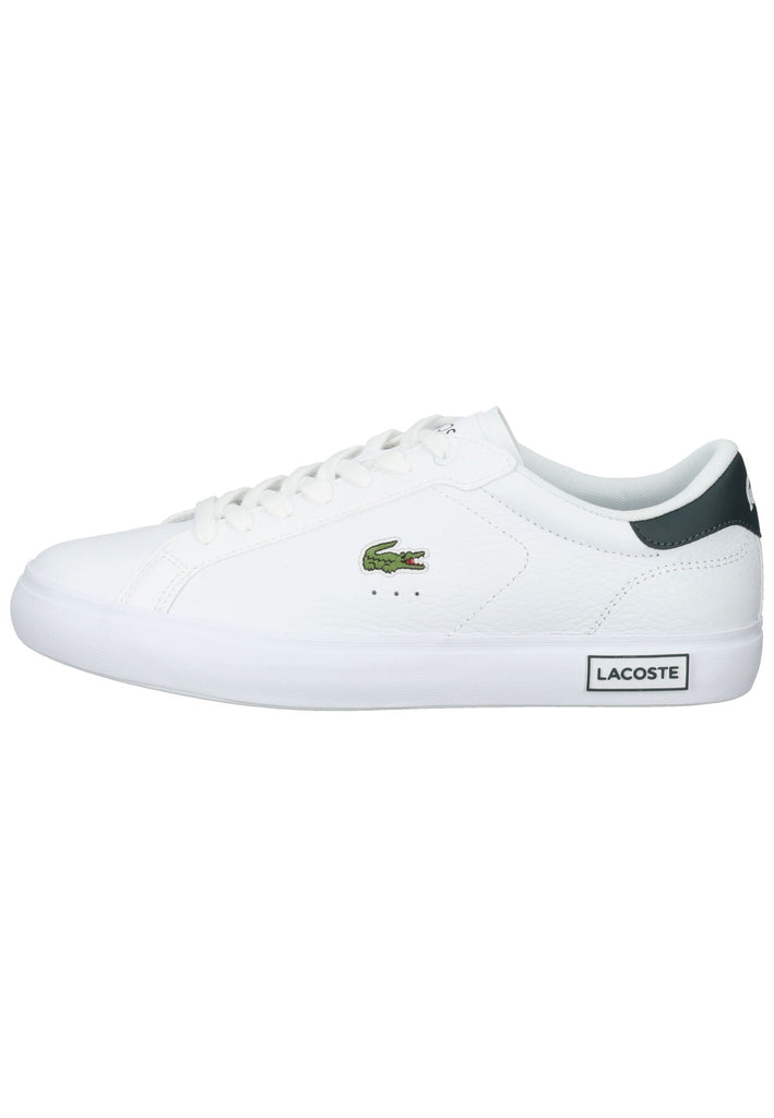 Lacoste Sneaker Leder Weiß/Grün - surf4shoes