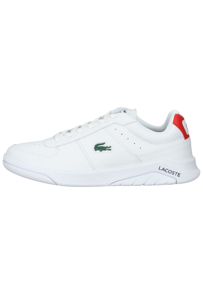 Lacoste Sneaker Leder Weiß/Rot - surf4shoes