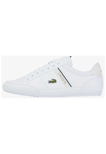 Lacoste Sneaker Leder/Textil Weiß/Beige - surf4shoes