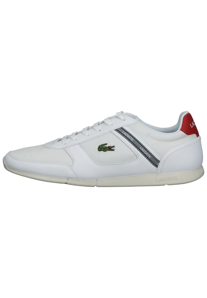 Lacoste Sneaker Leder Weiß/Rot - surf4shoes