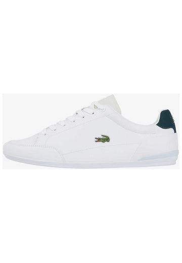 Lacoste Sneaker Leder/Textil Weiß/Grün - surf4shoes
