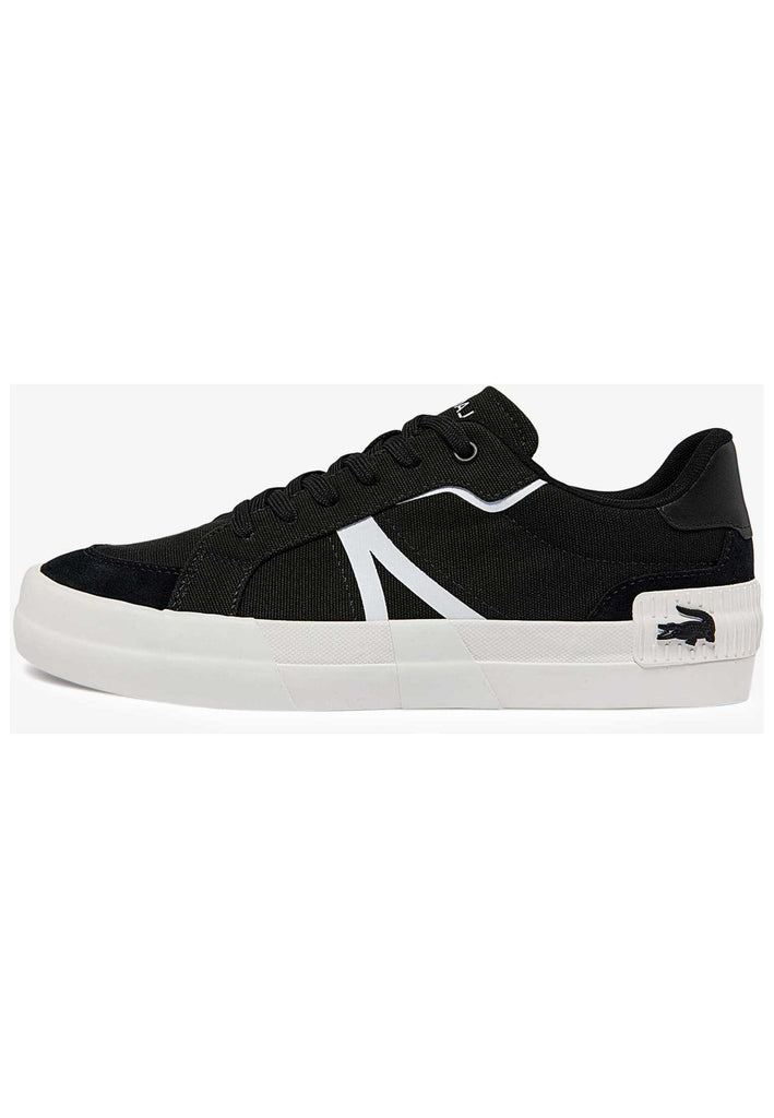 Lacoste Sneaker Leder Schwarz/Weiß - surf4shoes