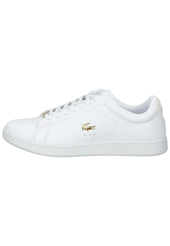 Lacoste Sneaker Leder Weiß/Gold - surf4shoes