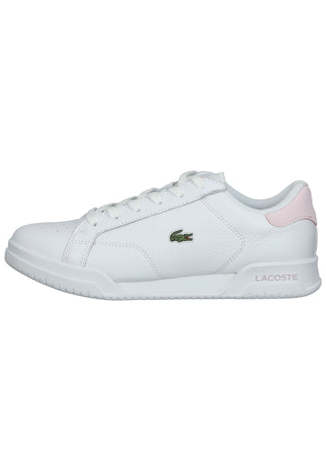 Lacoste Sneaker Leder/Textil Weiß/Rosa - surf4shoes