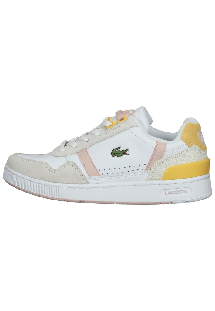 Lacoste Sneaker Leder/Textil Weiß/Rosa - surf4shoes