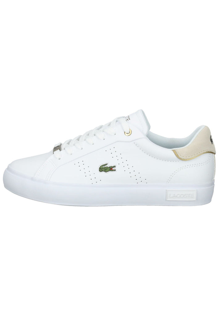 Lacoste Sneaker Leder Weiß/Beige - surf4shoes