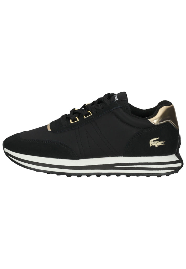 Lacoste Sneaker Leder/Textil Schwarz/Gold - surf4shoes