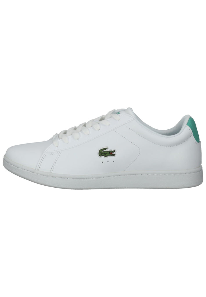 Lacoste Sneaker Leder/Textil Weiß/Grün - surf4shoes