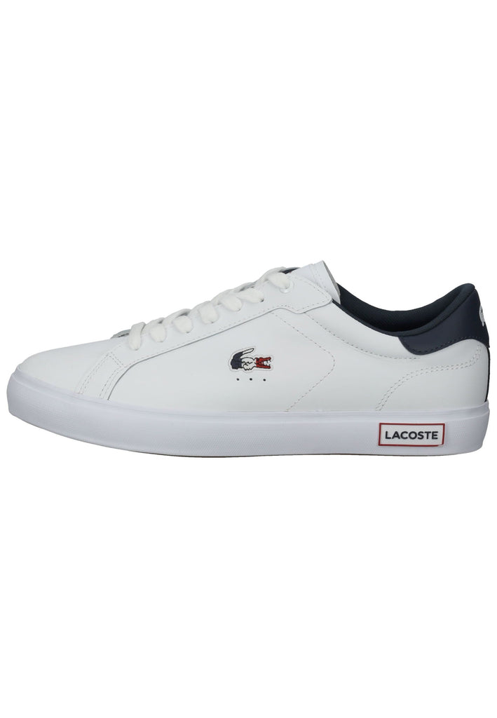 Lacoste Sneaker Leder Weiß/Rot - surf4shoes