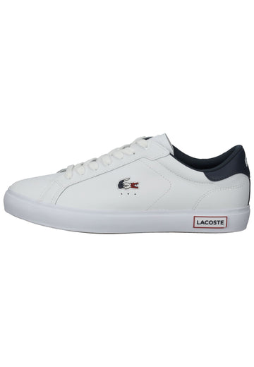 Lacoste Sneaker Leder Weiß/Rot - surf4shoes