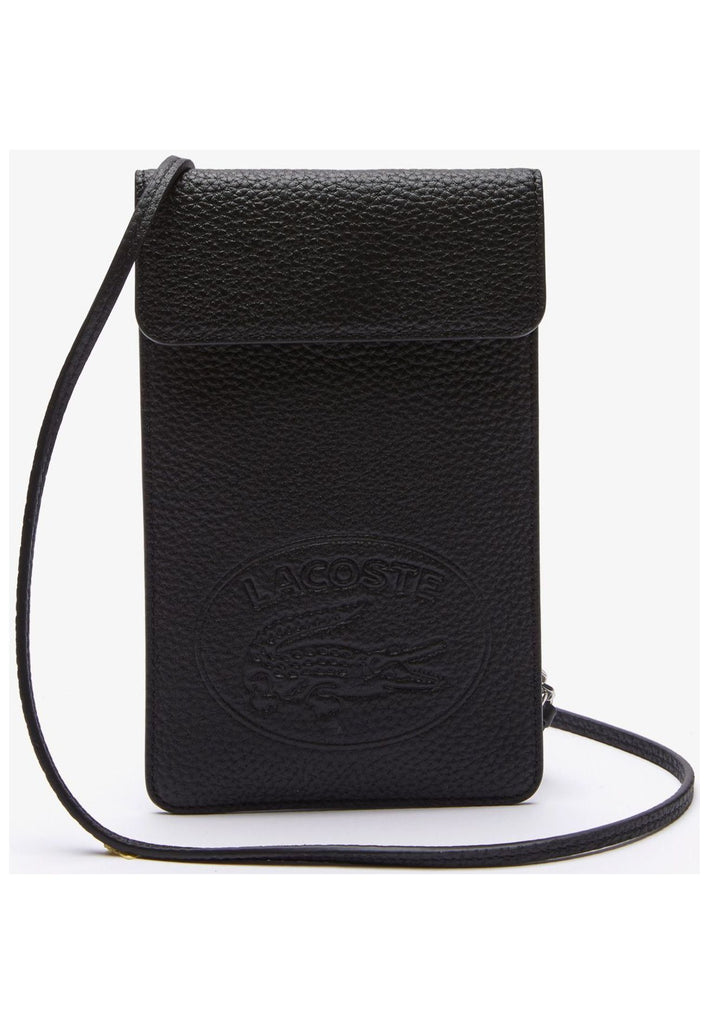 Lacoste Taschen Leder Schwarz - surf4shoes