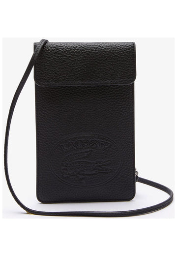 Lacoste Taschen Leder Schwarz - surf4shoes