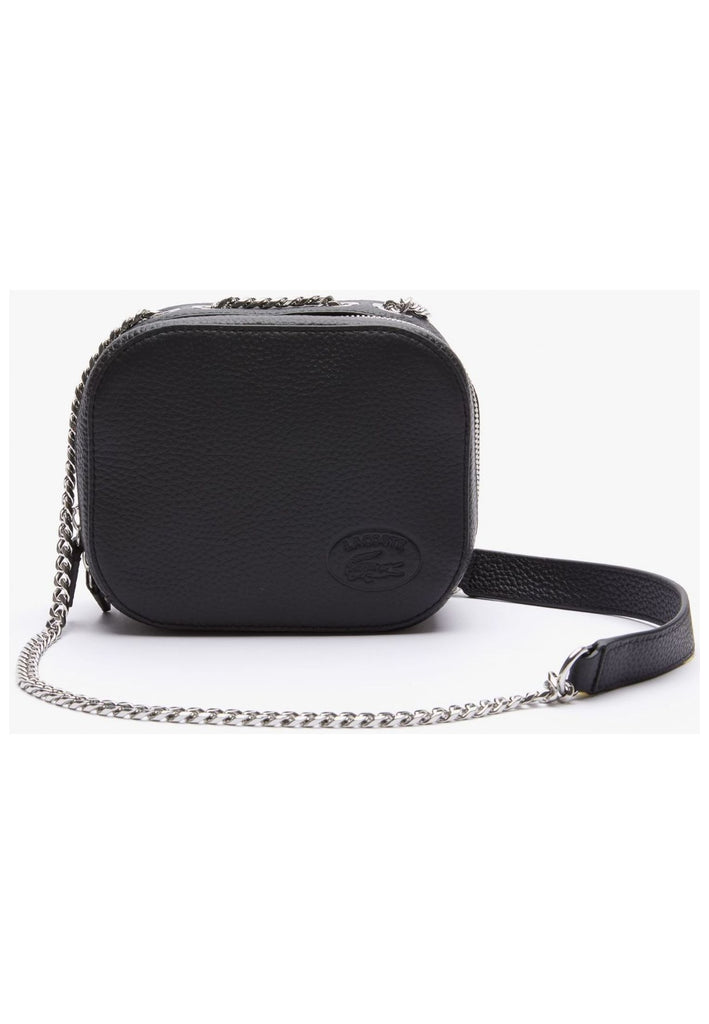 Lacoste Taschen Leder Schwarz - surf4shoes