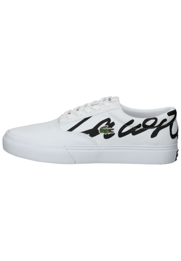 Lacoste Sneaker Textil Weiß/Schwarz - surf4shoes