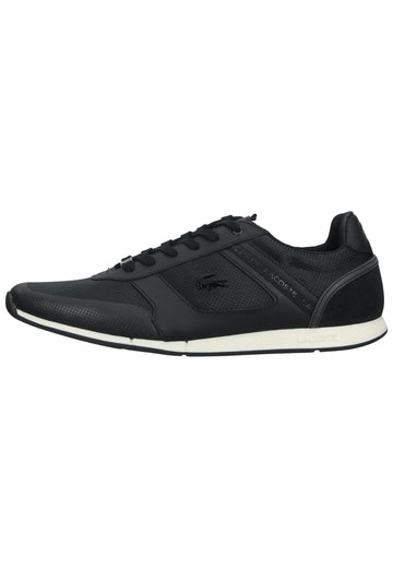Lacoste Sneaker Leder/Textil Schwarz/Weiß - surf4shoes