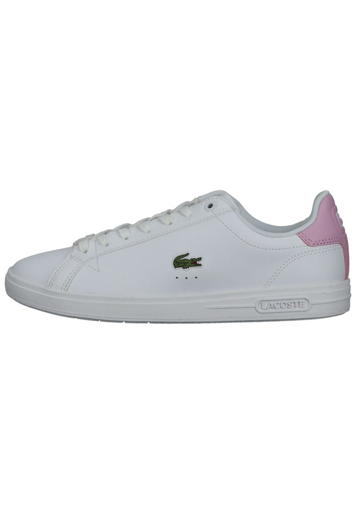 Lacoste Sneaker Leder/Textil Weiß/Pink - surf4shoes