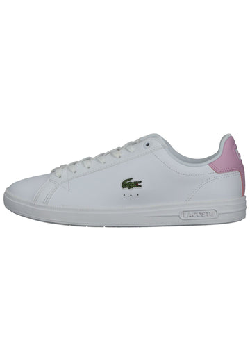 Lacoste Sneaker Leder/Textil Weiß/Pink - surf4shoes