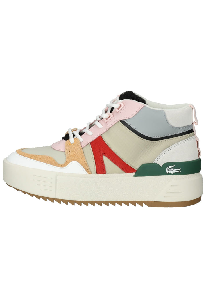 Lacoste Sneaker Leder/Textil Grau/Grün - surf4shoes