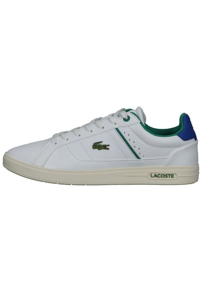 Lacoste Sneaker Leder/Textil Weiß/Blau - surf4shoes