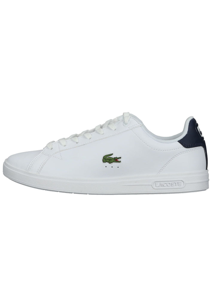 Lacoste Sneaker Leder/Textil Weiß/Blau - surf4shoes