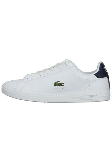 Lacoste Sneaker Leder/Textil Weiß/Blau - surf4shoes