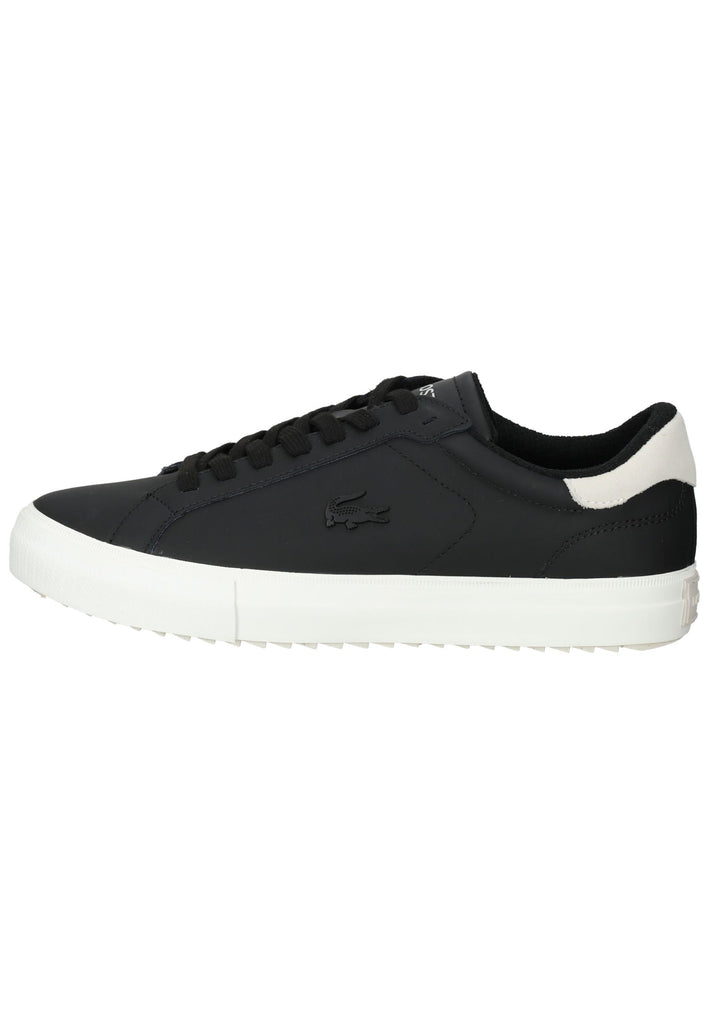 Lacoste Sneaker Leder/Textil Schwarz/Weiß - surf4shoes