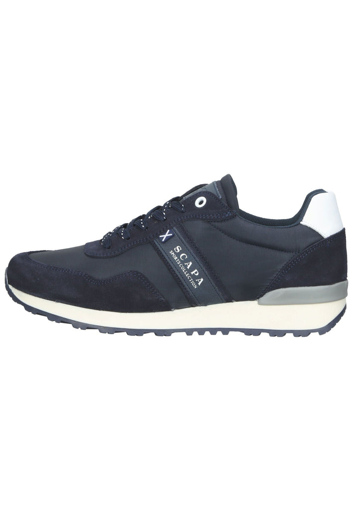 Scapa Sneaker Leder/Textil Beige/Blau - surf4shoes