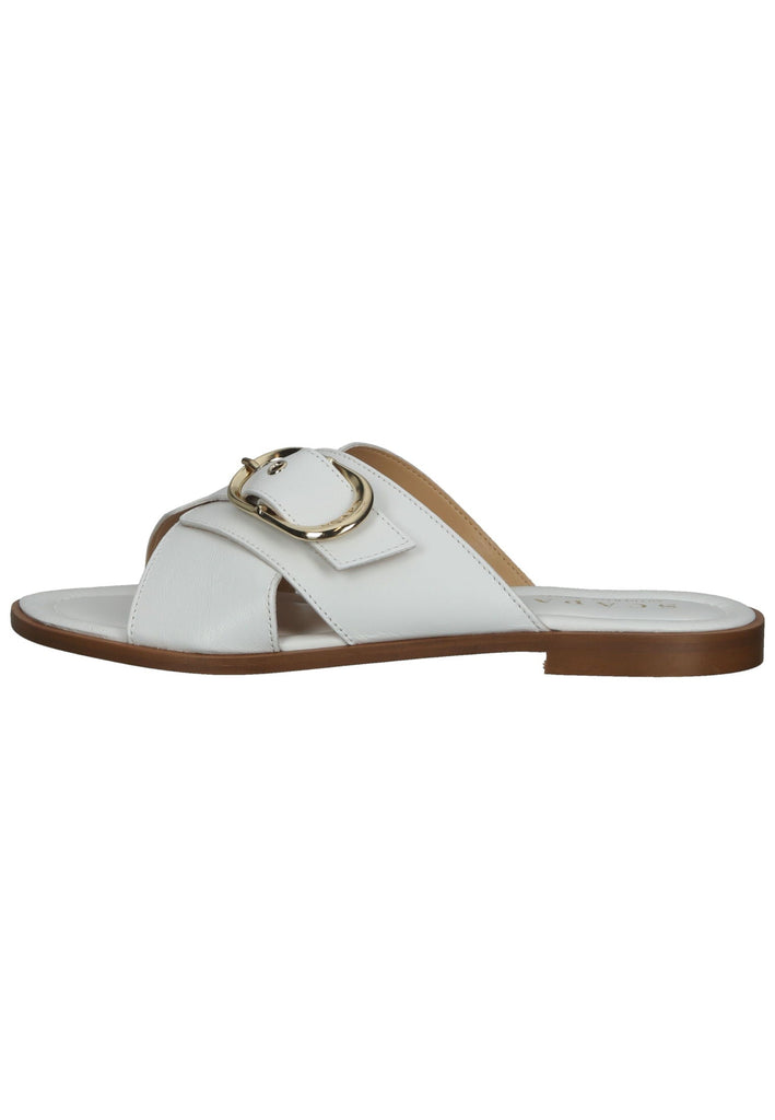 Scapa Pantoletten Leder Weiß - surf4shoes