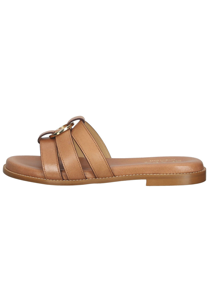 Scapa Pantoletten Leder Camel - surf4shoes