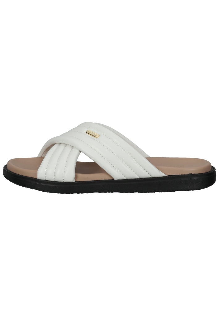 Scapa Pantoletten Leder Weiß - surf4shoes