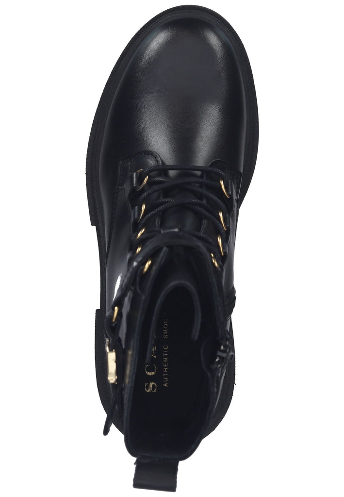 Scapa Stiefelette Leder Schwarz - surf4shoes