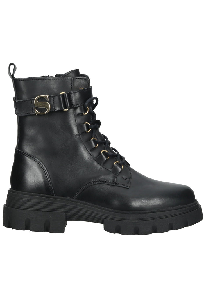 Scapa Stiefelette Leder Schwarz - surf4shoes