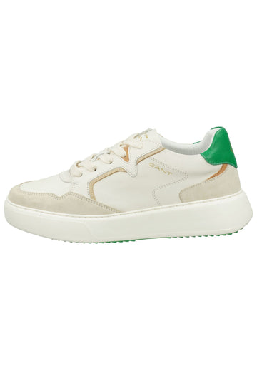 GANT Sneaker Leder Weiß/Grün - surf4shoes