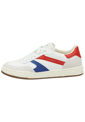 GANT Sneaker Leder Weiß/Rot - surf4shoes
