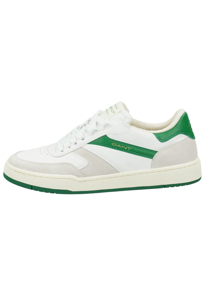 GANT Sneaker Leder Weiß/Grün - surf4shoes
