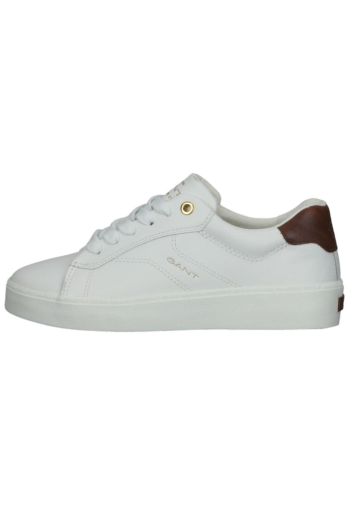 GANT Sneaker Leder Weiß/Braun - surf4shoes