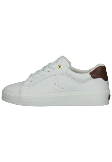GANT Sneaker Leder Weiß/Braun - surf4shoes