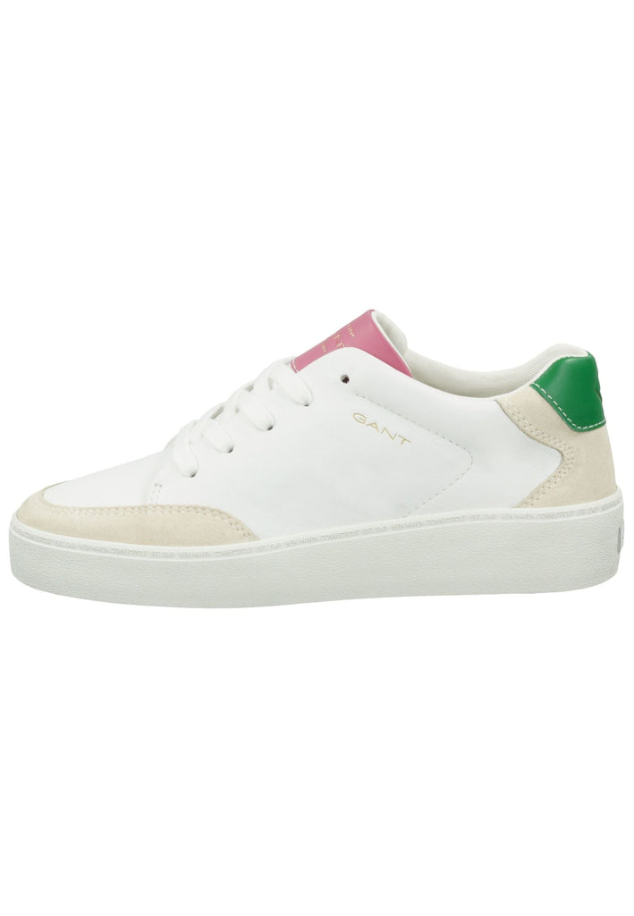 GANT Sneaker Leder Weiß/Grün - surf4shoes