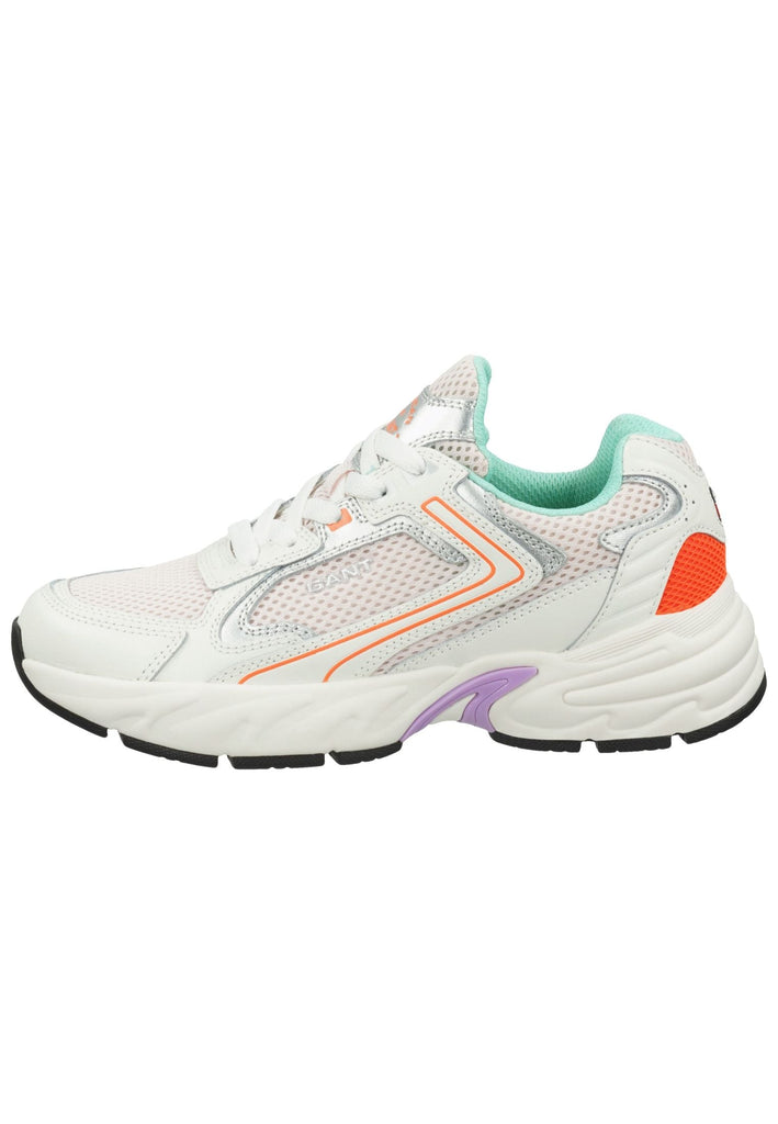 GANT Sneaker Leder Weiß/Silber - surf4shoes