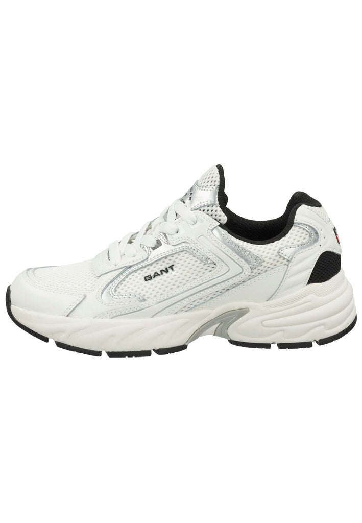 GANT Sneaker Leder/Textil Silber/Weiß - surf4shoes